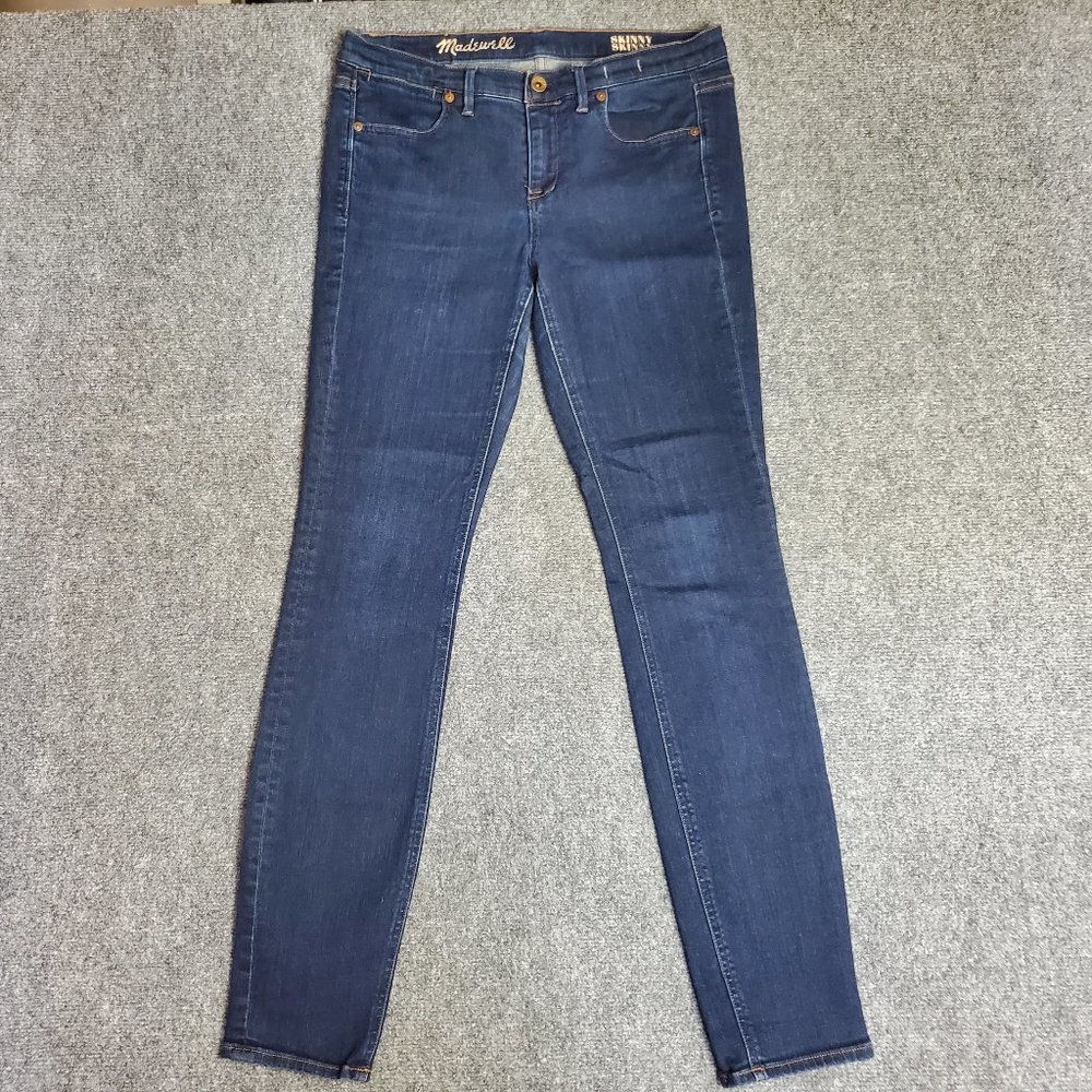 Madewell Skinny Skinny 29x32 (Meas 31x31 9" Rise) Stretch Dark Wash Jeans A15